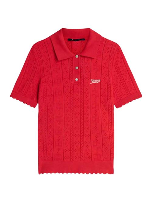 Polo in maglia traforata Tommy Jeans | DW0DW22932XK9